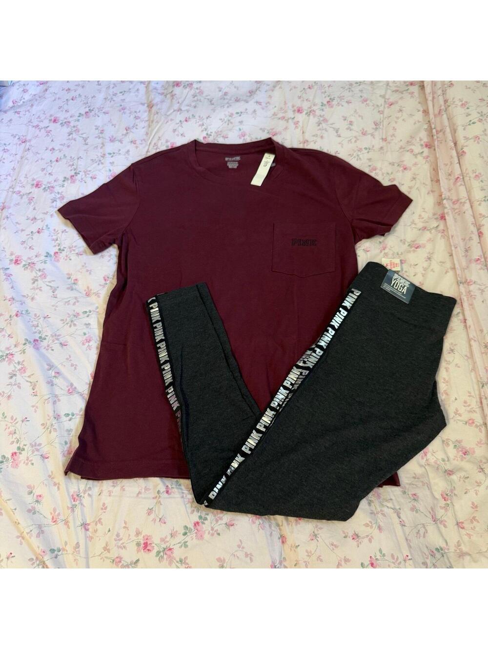 PINK Victoria Secret T-Shirt and leggings Set